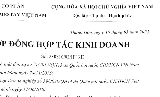 Công ty cổ phần đầu tư Farm Homestay Việt Nam: Vì sao chưa trả tiền cho nhà đầu tư?